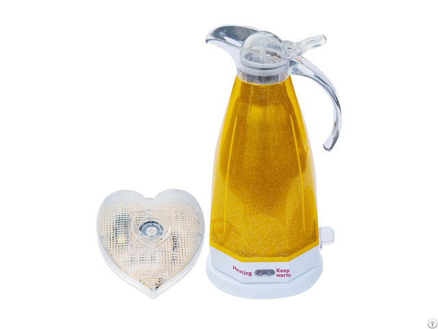 Yellow Electric Kettle With Voice And Led Flash Prompt