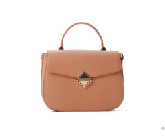 New Design Trendy Handbag Pu Material With Golden Hardware