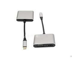 Usb3 1 Type C To Hdmi And Vga Adapter
