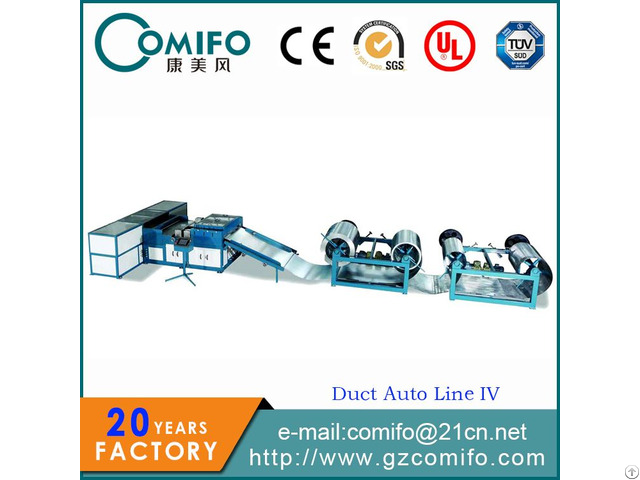 Auto Duct Line 4 Pipe Making Machine