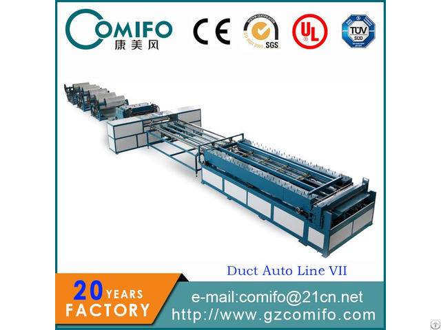 Auto Duct Line 7 Pipe Making Machine