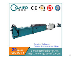 Smoke Exhaust Outlet Frame Auto Line Fire Damper Machine