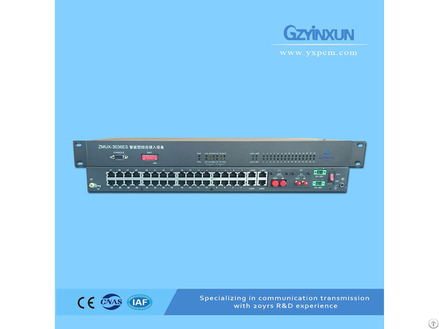 Fiber E1 Back Up Protection Multiplexer Zmux 3036es