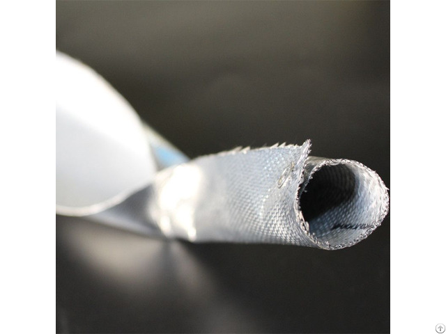 Radiant Heat Protection Aluminized Fiberglass Sleeve With Snap