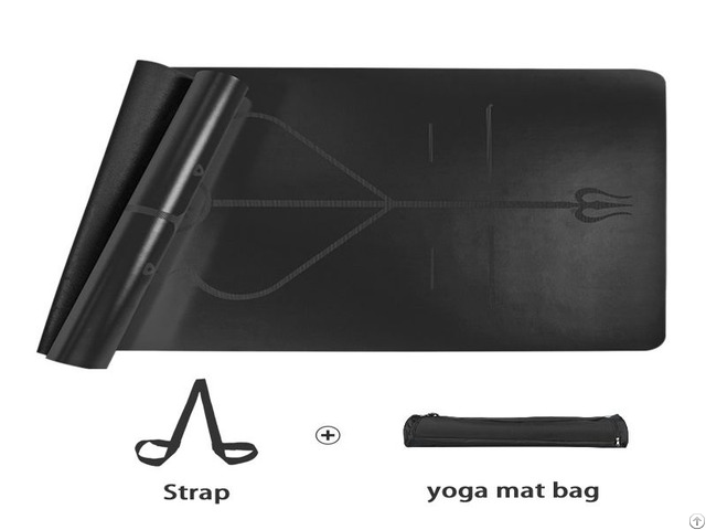 Black Pu Top Rubber Yoga Mats Suppliers