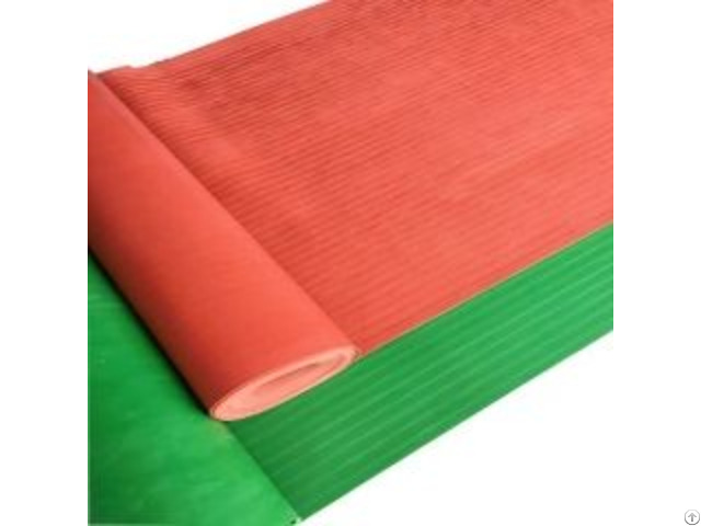 Wide Fine Ribbed Insulation Rubber Sheet