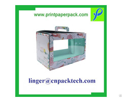 Window Custom Logo Packaging Flower Gift Boxes For Cosmetic