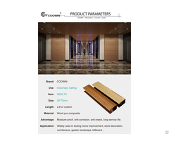 Wood Plastic Composite Sound Proof Ceiling Decor For Interior