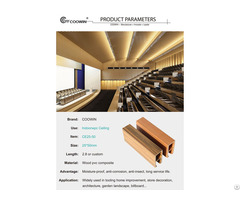 Wood Plastic Composite Ceiling For Indoor Decor