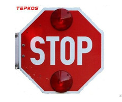 Tepkos Brand School Bus Stop Sign Board