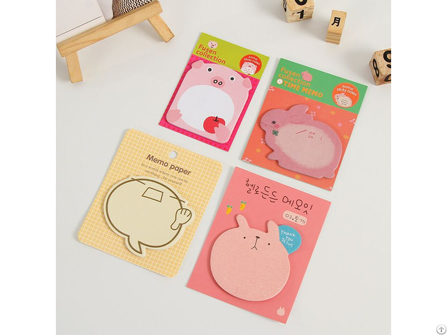 Sticky Notes Memo Pad Sticker Animals Shape