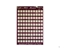 Scratch Off Poster 100 Movies Bucket List Wholesale