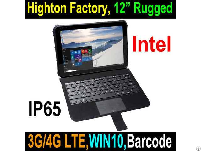 Hidon 12 Inch Windows 10 With Nfc Barcode Scanner Ip67 Waterproof Rugged Tablet