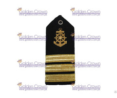 American Navy Epaulets Shoulder Boards Marine Anchor 3 Bar