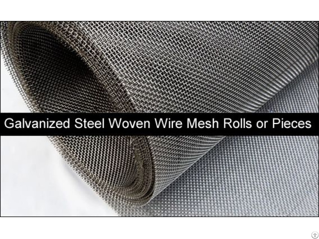 Galvanized Mesh Woven Square Hole