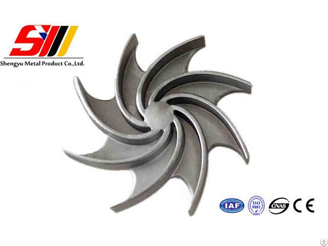 Customized Stainless Steel Investment Casting Pump Impeller