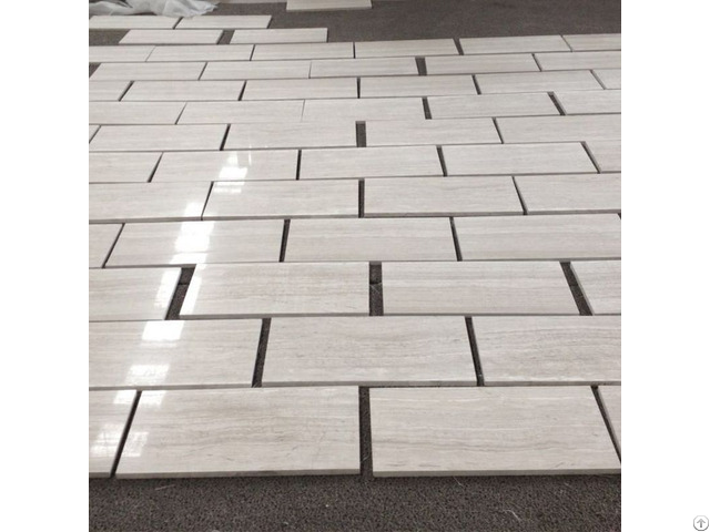 White Wooden Marble Tile