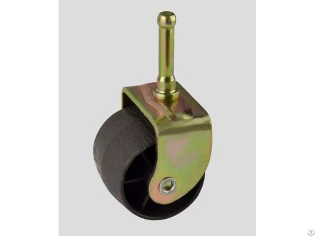 Wooden Caster With Socket Stem