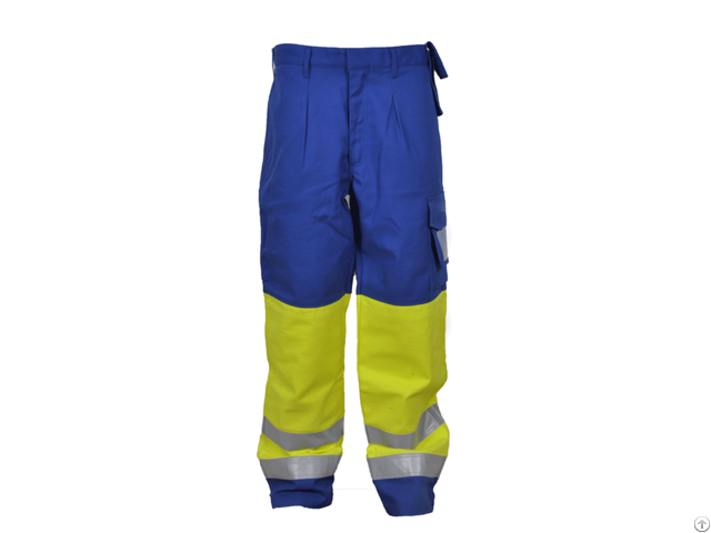 Industrial Safety Mens Pocket Design Blue Wear Work Cargo Trousers