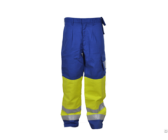 Industrial Safety Mens Pocket Design Blue Wear Work Cargo Trousers