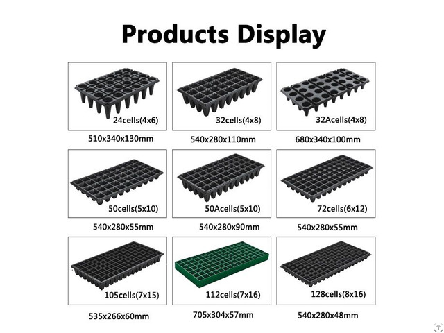 Cheap 24 32 50 72 105 112 128cell Trays Wholesale Supplier