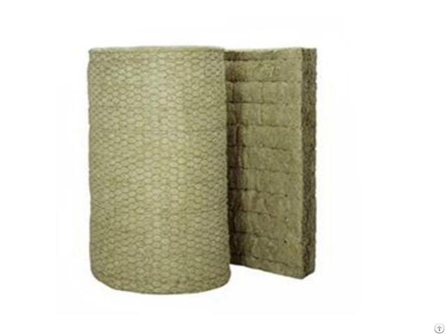 Fire Safety Rock Wool Blanket With Wire Mesh