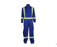 Anti Fire Long Sleeve Coveralls With Reflective Tape
