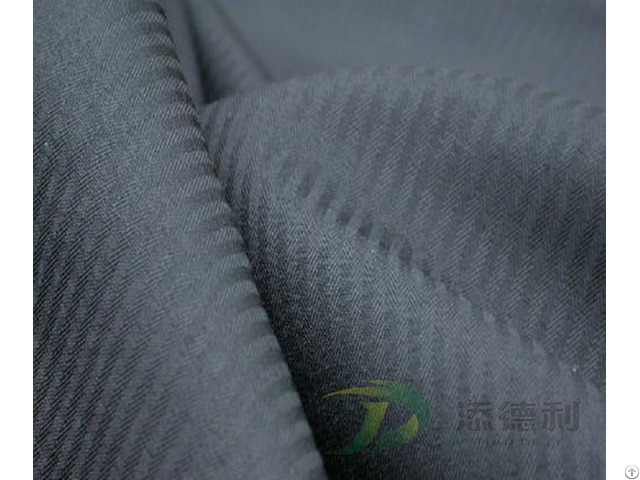 Woven Polyester Herringbone Dyed Fabric