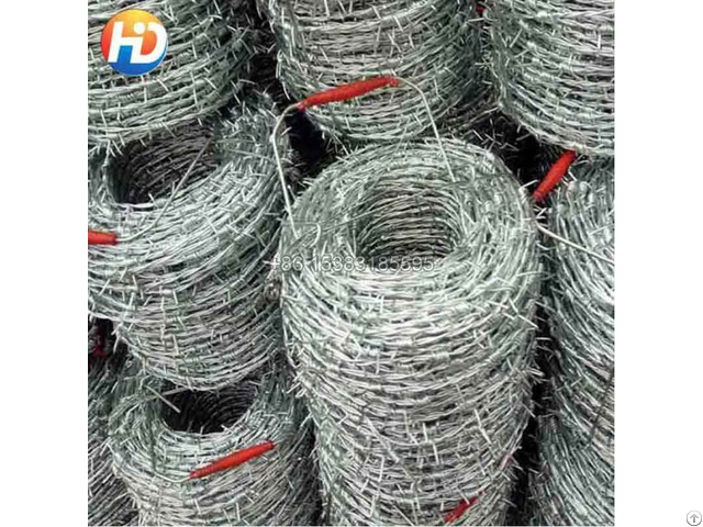Galvanized And Pvc Coated Barbed Wire