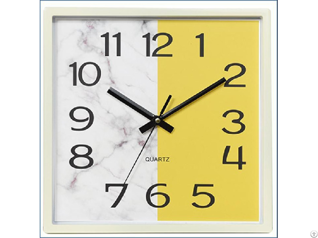 Oem Square Wall Clock Silent Non Ticking Quartz Battery Operated