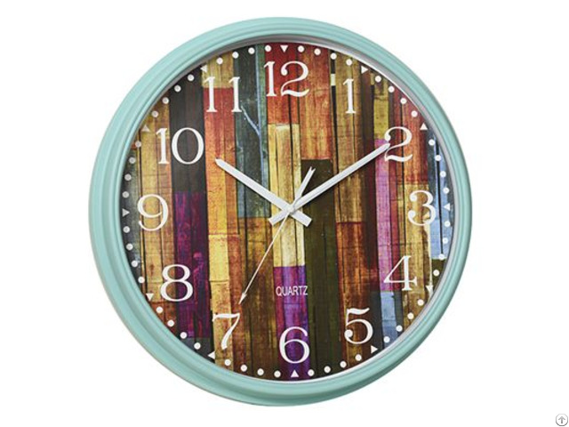 Customized Wood Wall Clock Vintage Silent Non Ticking 16 Inch