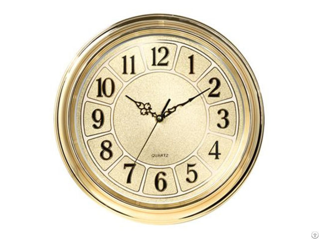 Golden Wall Clock For Office Indoor