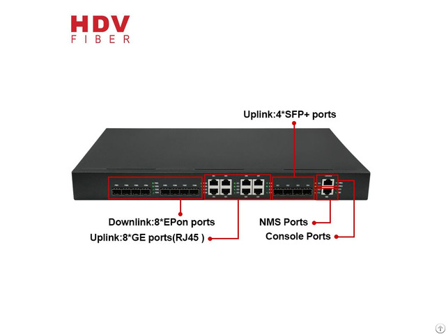 Ce Certificated Route 1u 19 Inch 8 Pon Port Ftth Gepon Epon Olt