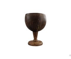 Wooden Handicraft Gitagged Coconut Shell Craft Wine Cup