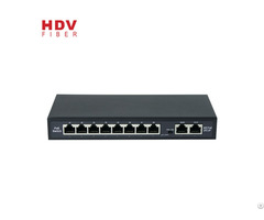Ethernet Poe Switch 8 Port Ieee802 3at Af Output 48 55v Dc 10 100m