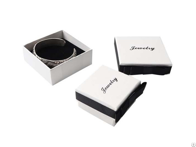 Cardboard Jewelry Box With Ribbon