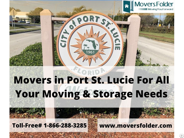 Movers In Port Saint Lucie For All Your Moving And Storage Needs