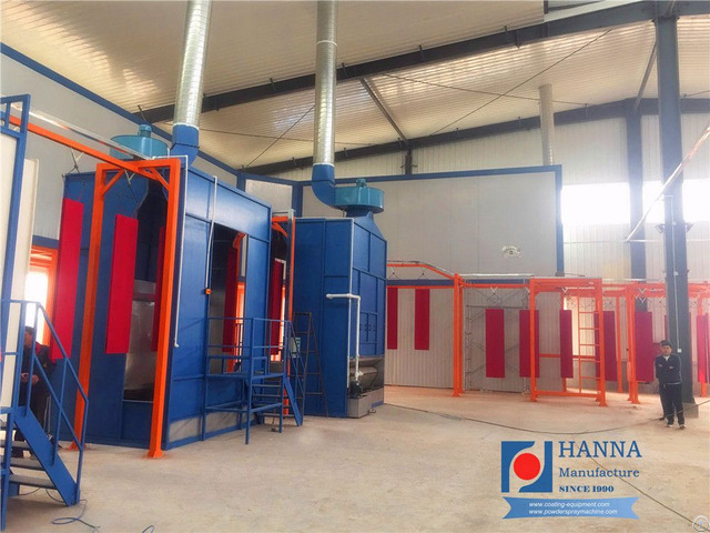 Semi Automatic Powder Coating Line For Metal Cabinets