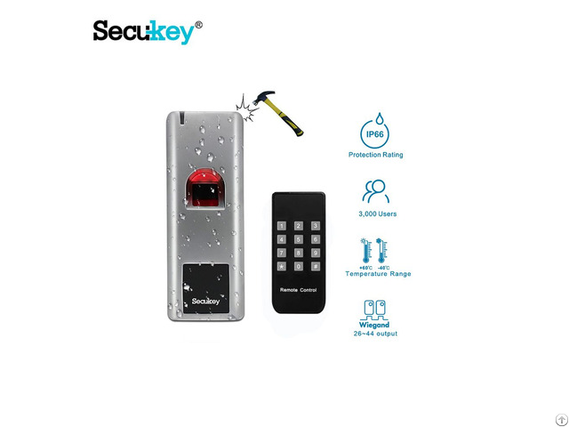 Ip66 Metal Fingerprint Reader, Biometric Access Control