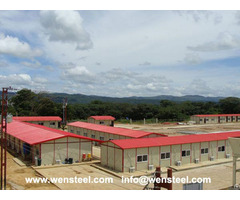 Wen Steel Prefabricated Buildings Modular Houses Prefab Dormitories Labour Camp Porta Cabin