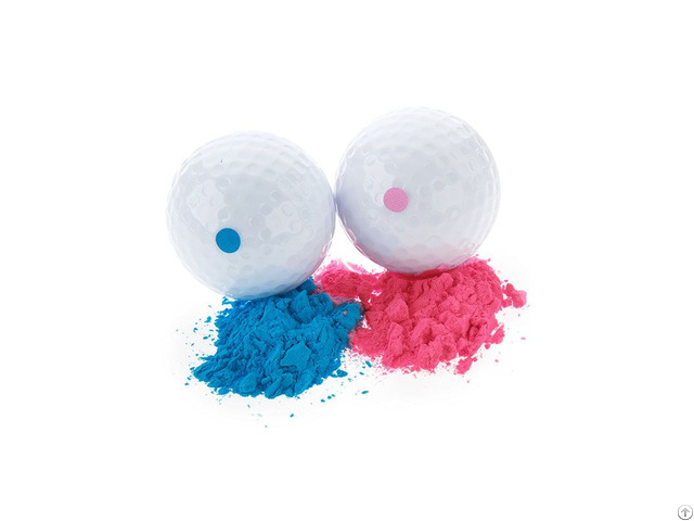 Boomwow Exploding Pink Blue Powder Gender Reveal Golf Balls For Baby Announcement Party