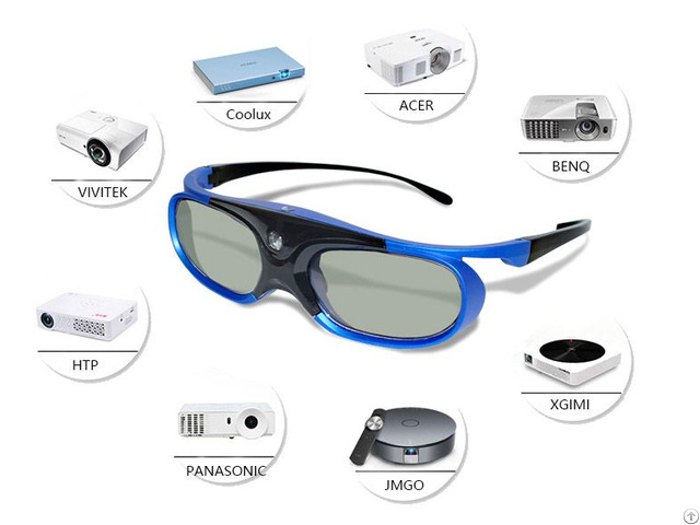 Dlp Glasses With Rechargeable Active Shutter Eyewear For 96 144hz All 3d Projectors