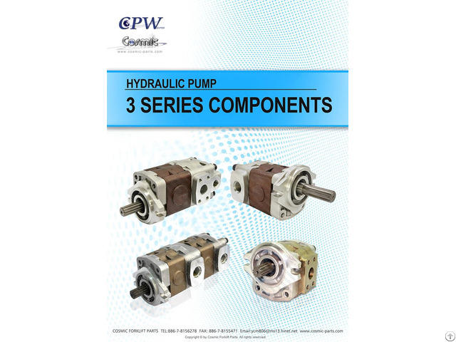 Cosmic Forklift Parts Hydraulic Pump Cpw 3 Series Catalogue Size