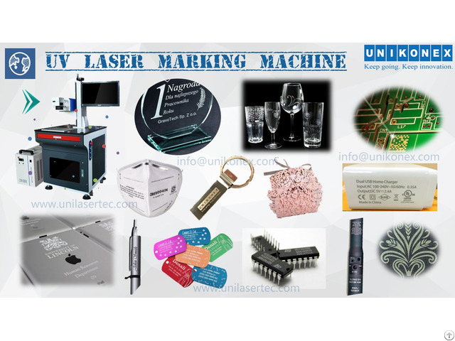 Unikonex Uv Laser Marking In Masks Glass Adapter Plastic