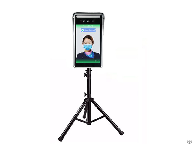 Mobile Installation 1080p Measurement Masked Face Recognition Body Temperature Instrument