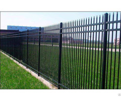 Powder Coated Galv Steel Fence