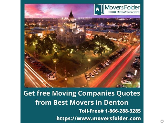 Get Free Moving Companies Quotes From Best Movers In Denton