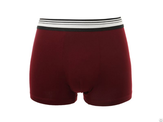 Plain Color Cotton Spandex Men S Boxers