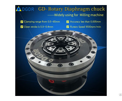 Pneumatic Rotary Diaphragm Chuck For Grinding Machine And High Precision Equipment