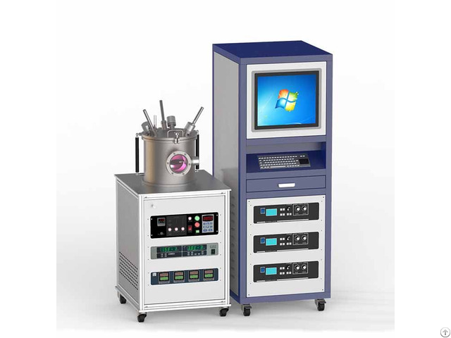 Three Sputter Sources 300w Rf Magnetron Sputtering Coater For The Preparation Of Non Metal Films